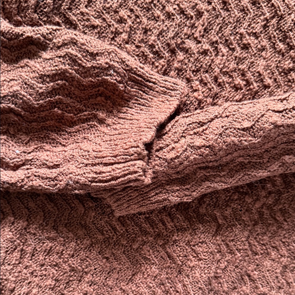 Maurices Women's Rust V-Neck Sweater with Button Details - Picture 8 of 8